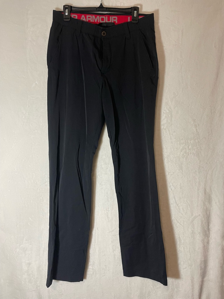 Under Armour Mens Black Match Play Golf Pants